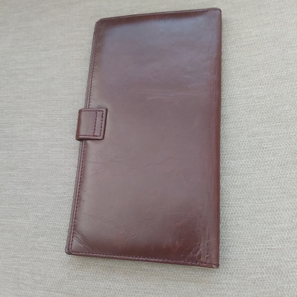 CNKW Canada brown leather bifold cards wallet - Picture 3 of 8